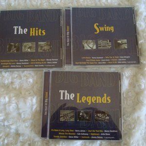 Lot of 3 Big Bands CDs The Hits, Swings, The Legends